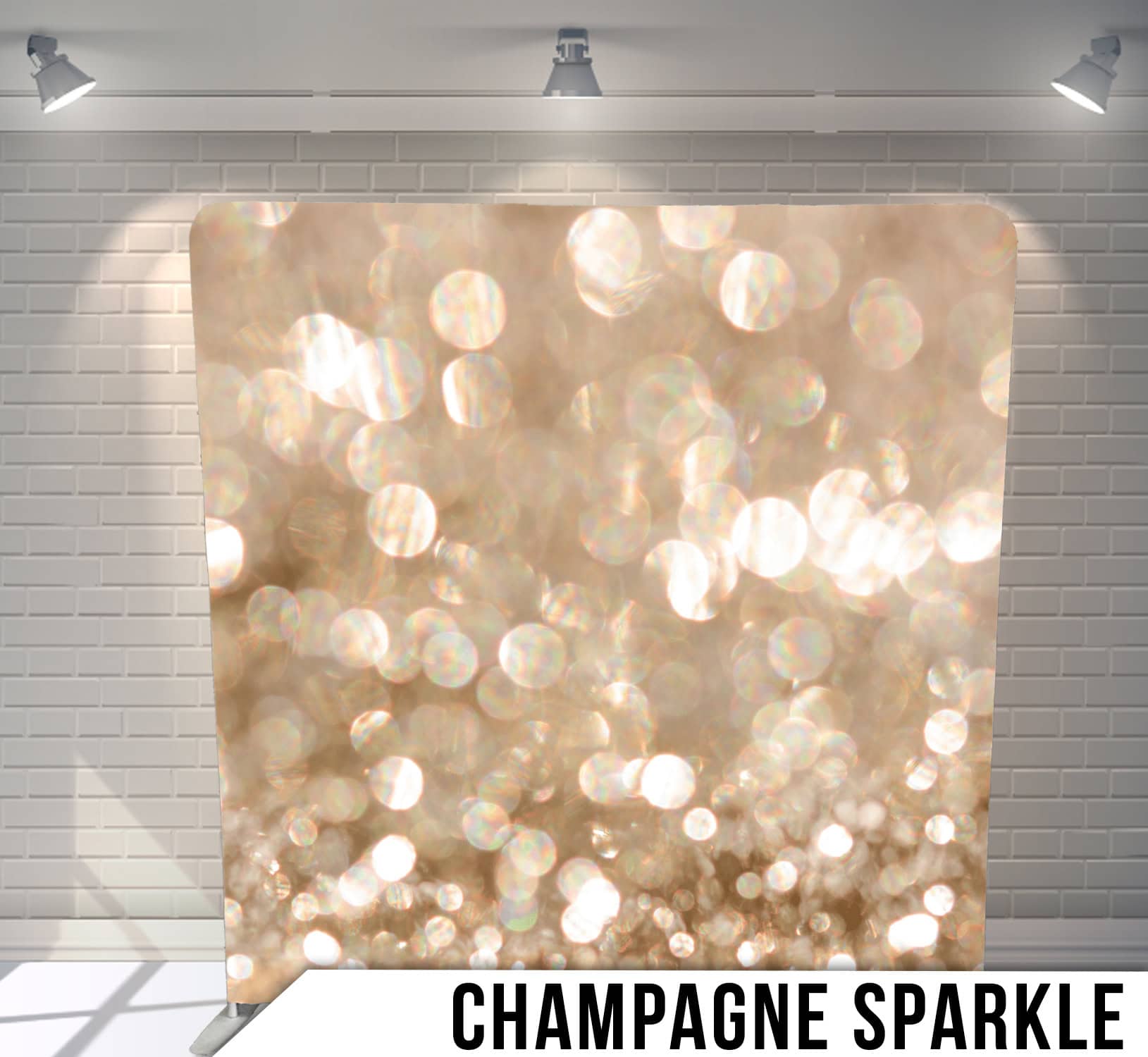 Champagne Sparkle photo booth backdrop