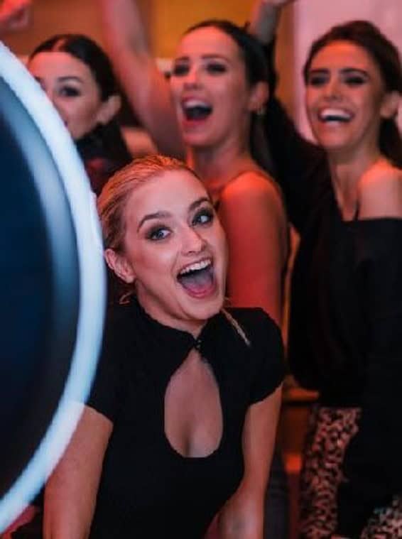 A photo booth at a wedding reception in Auckland — open air vs mirror photo booth