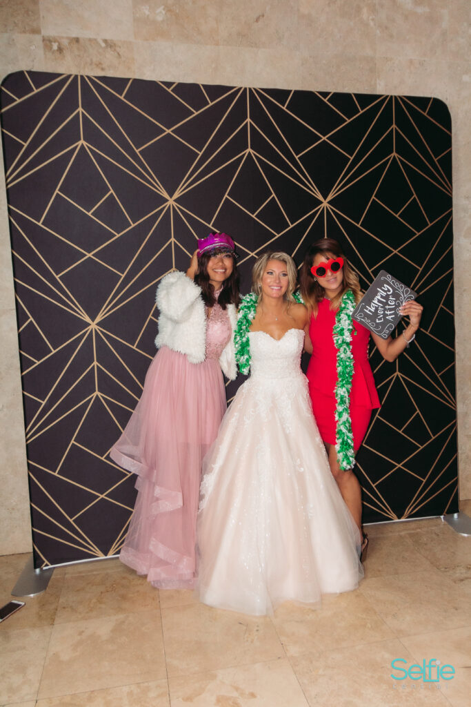 A photo booth at a wedding reception in Auckland — outdoor photo booth wedding Auckland