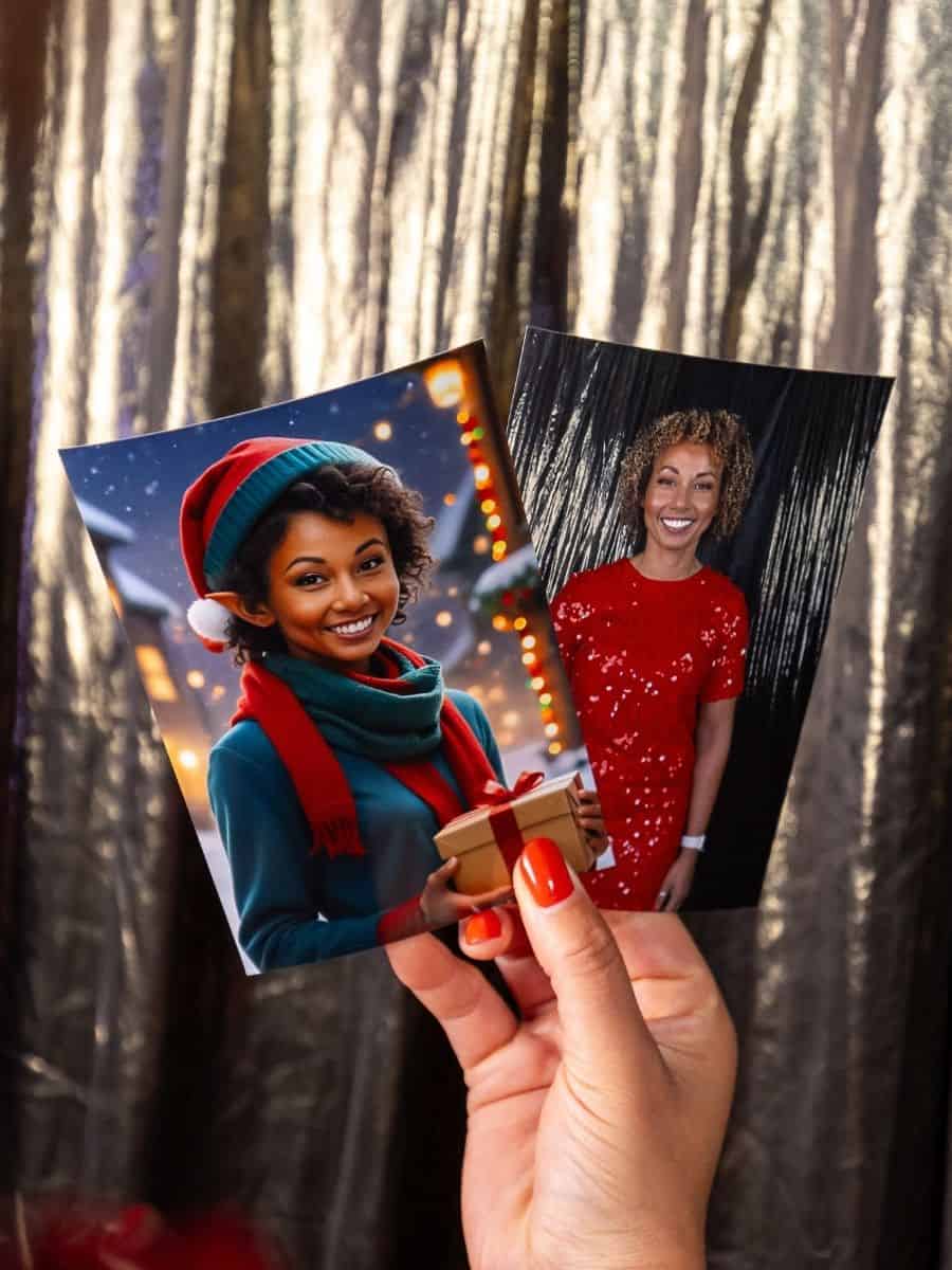 Elf Myself AI Christmas photo booth theme