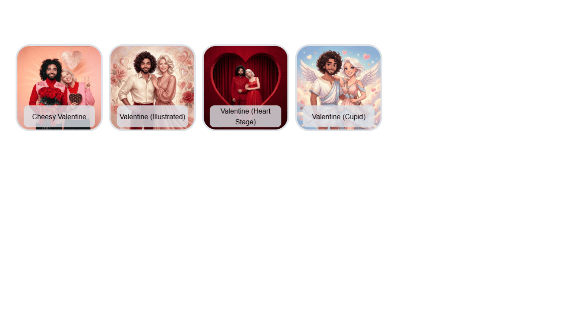 Valentine AI photo theme photo booth Auckland
