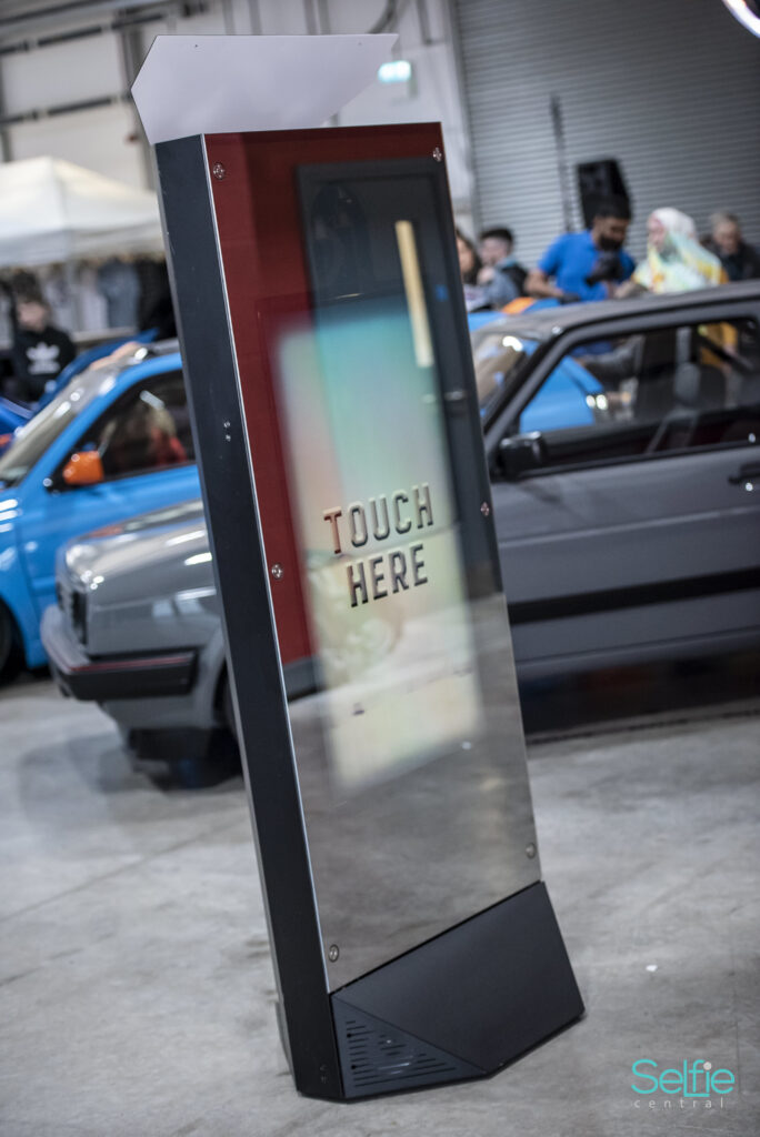 A photo booth at a corporate event in Auckland — Christmas photo booth photo volume