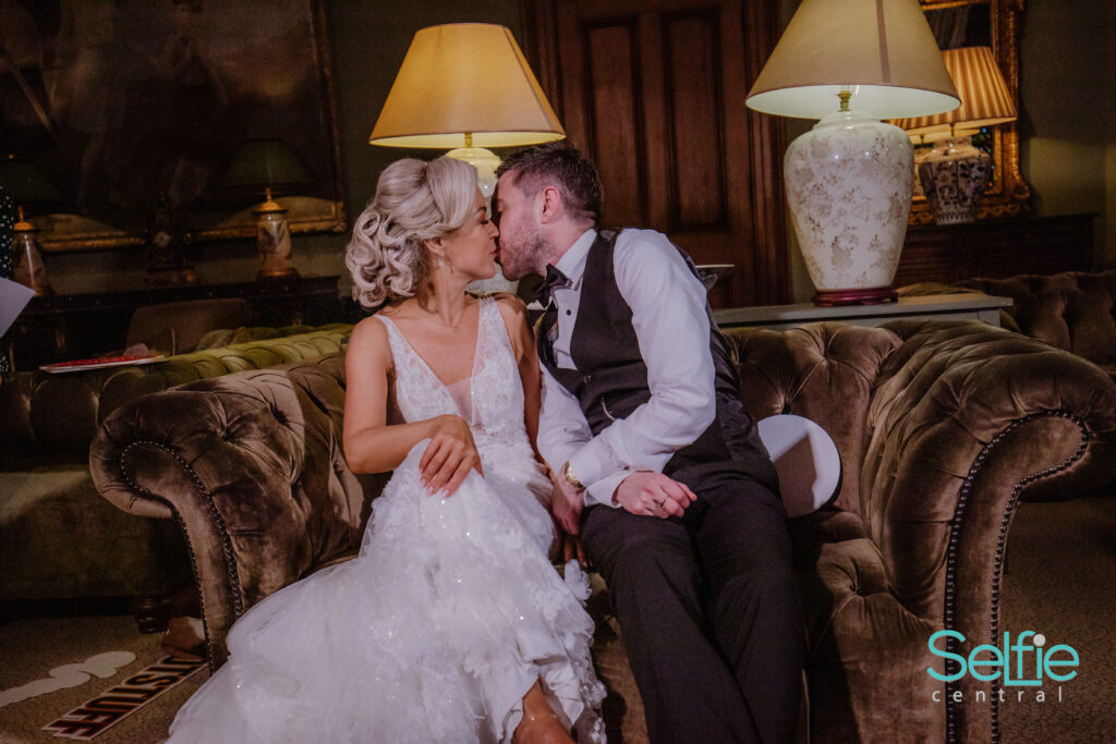 A photo booth at a wedding reception in Auckland — spring wedding photo booth