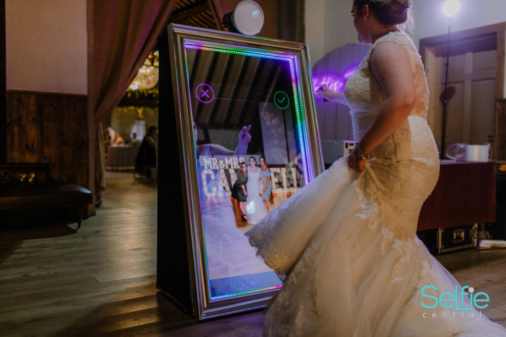 A photo booth at a wedding reception in Auckland — wedding photo booth hours